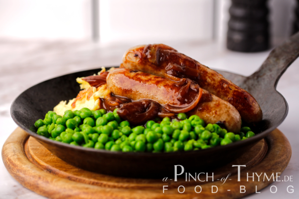 Bangers and Mash / Kartoffelpüree mit Würstchen