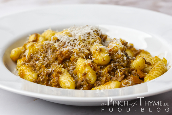 Cavatelli mit Ragú Giallo